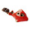 Unique Hand Painted Ceramic Ocarina-01 flower glaze red 1