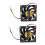 2pcs 70X70mm 12V 3-Pin PC Computer Case CPU  Brushless Cooler Cooling Fan Black 1