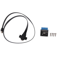 USB 3.1 Type C Frontpaneel Header Verlengkabel 50 Cm, USB 3.1 Type e Naar USB 3.1 Type C Kabel, Gen 2 10 Gbps Kabel