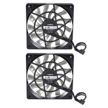 2X Thin 12mm Thickness 120X120X12mm 12V Desktop Computer Host Quiet Fan with Speed 12CM Chassis Cooling Fan