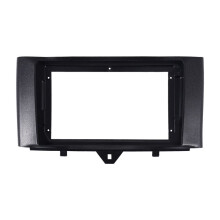 2 Din Car Radio Fascia for Fortwo 2011-2015 DVD Stereo Frame Plate Adapter Mounting Dash Installation Bezel