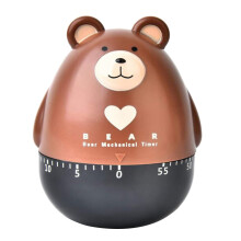 Kitchen Timer Egg Timer Countdown Timer Mechanical Animal Family Timer 55 Minutes,for Cooking,Sports,Learning,Etc,Brown
