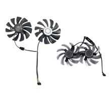 1 Pair Image Card 85mm Ha9010H12F-Z 4Pin Cooler Fan & 1 Pair 87mm FDC10H12S9-C Video Card Cooling Fan Replace Cooler
