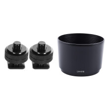 1x Lens Hood for M.ZUIKO ED 75-300mm & 2x 1/4 Inch-20 Hot Shoe Mount Adapter Tripod Screw to Flash Hot Shoe