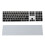 2pcs Silicone Thin Keyboard Skin Cover Protector with Numeric Keypad For   - Black & Transparent 1