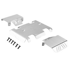 Placa de Deslizamiento Protectora de Eje de Armadura de Chasis de Acero Inoxidable para RGT EX86190 EX 86190 LC76 1/10 RC Coche de Orugas Piezas de