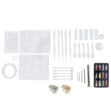 148 Pieces Resin Jewelry Making  Kit, Silicone Casting Mold for Beginners with Molds, Resin Kits and Tools Set