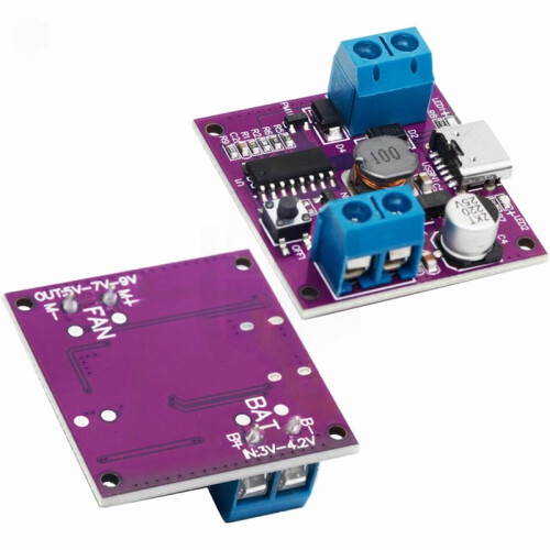 Motor Driver 5V/7V/9V Three-Speed Adjustable  with Charging Function, Small Fan Drive Module 2