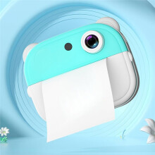 Kids Camera Instant Thermal Printer 2.0" Screen Photo Printer Timer Shooting Video Recording 1 Roll Print Paper