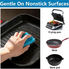 8 Pcs Grill Plate Cleaning Sponge 12207 Grooves for Most Grills with Grooves and Sandwich Makers