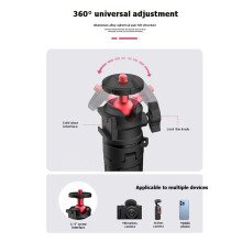 Retractable Selfie Stick with Phone Clamp for Live Streaming and Vlogging Desktop Extension Tripod