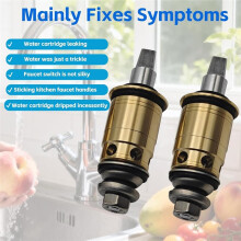 1-099XTJKABNF & 1-100XTJKABNF Kwartslag Compressie Koud- en Warmwatercartridgekit, voor Chicago Kraancartridge
