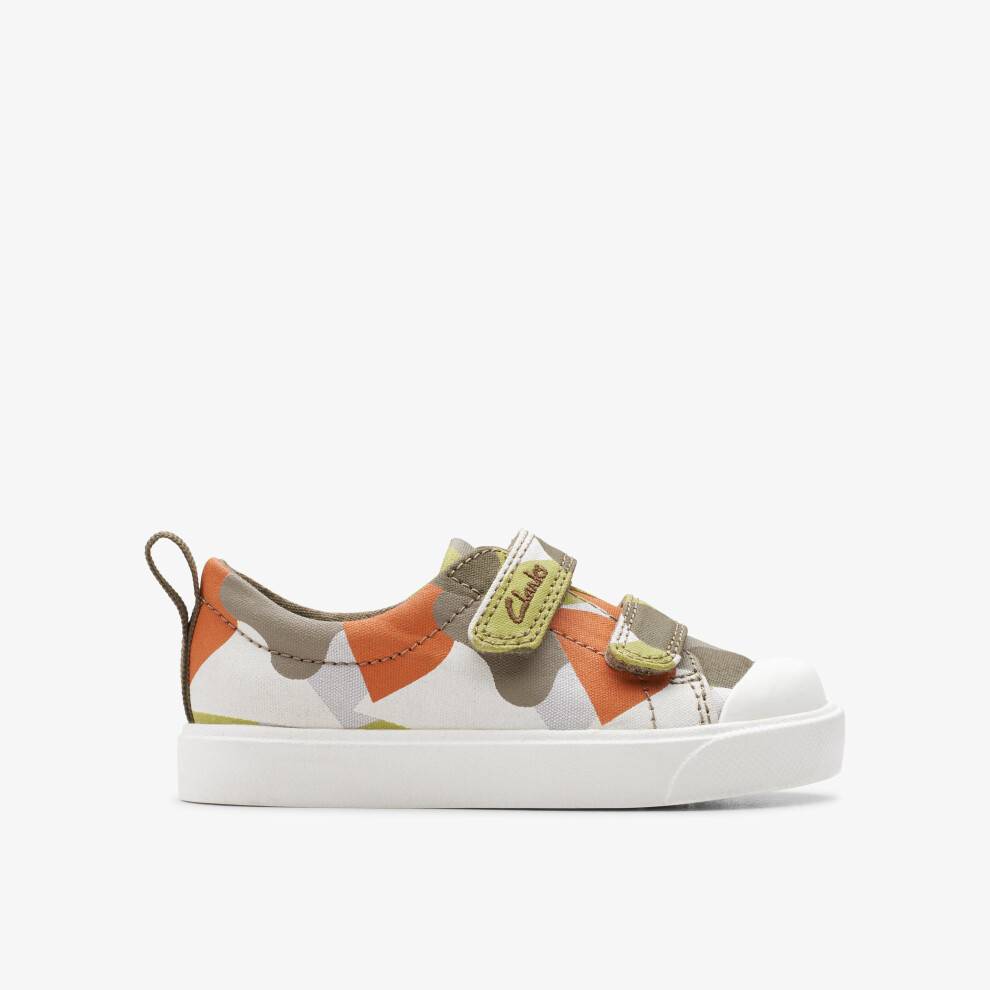 Clarks City Bright T Olive Interest Green