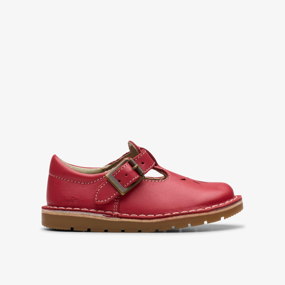Clarks Joyful Skip T. Leather Red