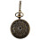 2X Retro Antique Bronze Spiderweb Pattern Pocket Watch Quartz Clock Necklace Pendant 4