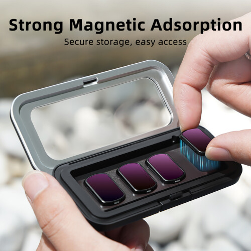 Medium Magnetic Dustproof Lens Case Wide Macro Filter Organizer for DJI Osmo Pocket 3 1