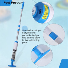 3-In-1 Cordless Rechargeable Pool Vacuum, Handheld Pool Cleaner for Spas, Small Pools to Clean Sand and Debris(US Plug)