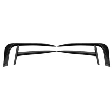 1 Satz Auto Schwarz Nebelscheinwerfer Augenbraue Augenlid Abdeckung FrontstoßStange Seite Vent Spoiler Splitter für MK7 2019-2021
