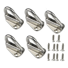 Hook Snap Stainless Steel 316 Spring Locked Fending Hook Attach Rope Boat Sail Tug Ship Boat Marine Hardware,5PCS