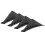 Car Rear Lower Bumper Wing Lip Diffuser,Anti-Crash Spoiler  Fin Protector,Rear Bumper Splitter Lip Wing,Curved 4PCS 1
