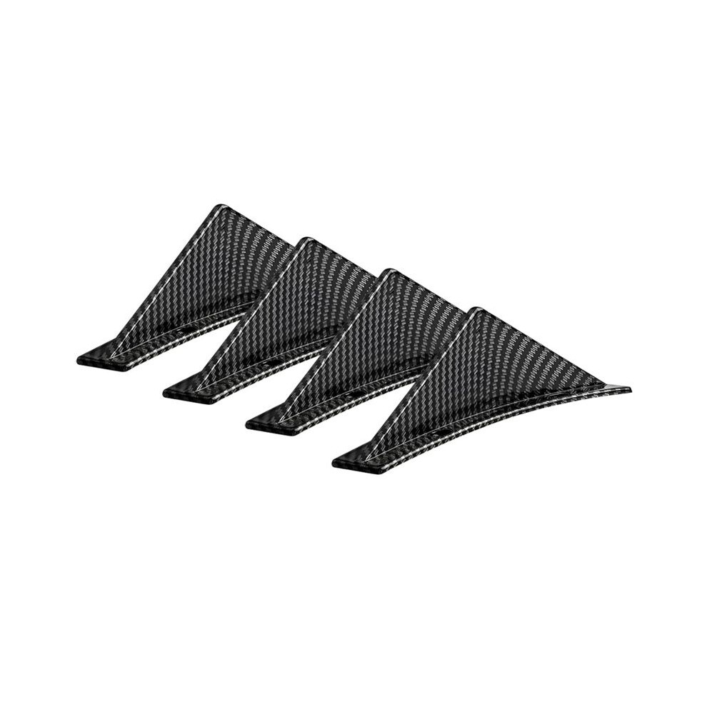 Car Rear Lower Bumper Wing Lip Diffuser,Anti-Crash Spoiler Fin Protector,Rear Bumper Splitter Lip Wing,Curved 4Pcs 4713131987428