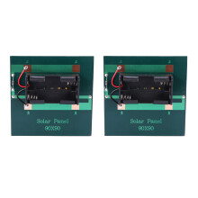 5X 1W 4V Ricaricabile AA Batteria Solare Cellulare con Base per 2XAA Sotto Carica Le Batterie Direttamente