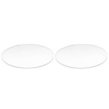 2pcs Transparent 3mm Thick Mirror Acrylic Round Disc Diameter - 100mm & 85mm