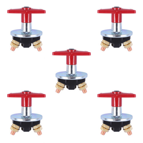 5X 1500 Amp Fixed Key Battery Isolator Cut Off Kill  12V / 24V Heavy Duty Electrical