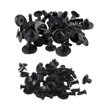 45 Pcs Accessories: 20 Pcs Lock Push Screw Pin Clips & 25 Pcs Push in Bumper Door Rivets Clip 8mm Hole