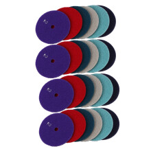 24 Pcs 100 mm Dry Polishing Pad 4 Inch  Type Diamond Polishing Pads for Granite Marble Sanding Disc for Stone