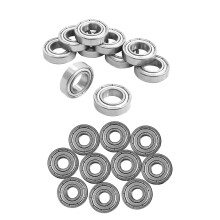 20 Pcs Deep   Bearings: 10 Pcs 6800Z 10 X 19 X 5Mm & 10 Pcs 607ZZ 19 X 7 X6Mm Sealed Metal  Bearings
