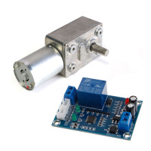 GW370 12V 6Rpm Reversible High Worm Geared Motor & HCW-M203 Full Automatic Water Level Controller Pump Module