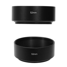 2 Pcs Mount Standard Metal Lens Hood for , 52Mm & 55Mm
