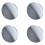 4X Tono Argento 3 polliceRound Convesso di Retrovisione Auto Specchio Blind Spot 1