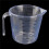 2X Baking Tools Double-Sided Graduated Plastic Measuring Cup with Graduated Measuring Cup Measuring Cylinder 600Ml 2