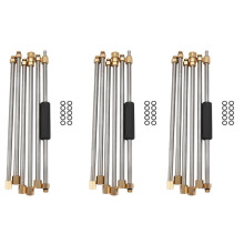 3X 90 Extension Universelle de Baguette de Lavage de Voiture de Manche de Baguette Universelle de Pouce, Remplacement de Lance de Laveur de Lance