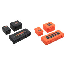 6pcs Plastic Rc Car Storage Box Decoration Tool for Trx4 Axial Scx10 1/10 - 3Pcs Orange & 3Pcs Black