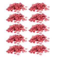 2000 Pcs 3X8X0.7mm Insulated Fiber Insulating Washers Spacers Red