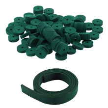 90Pcs Piano Keyboard Washer Piano Balance Rail Punchings Washers Repair Parts & 1pcs Green Piano Spring Rail