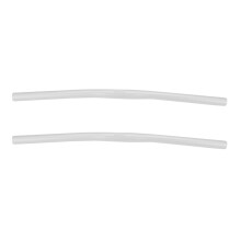 2X Alloy Fixed Gear Bicycle Cycling Straight Fixie Bike Straight Bar Handlebar Color:Silver