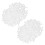 Plastic 3-Way T-Shape Aquarium Air Valves 200 Pcs Clear White 1