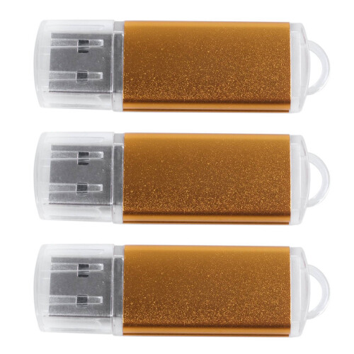 3X USB Memory Stick Flash Pen Drive U Disk per Ps3 Ps4 Pc Colore: Dorato Capacità: 64 Mb