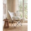 Beliani Armchair NYBRO Velvet White 2