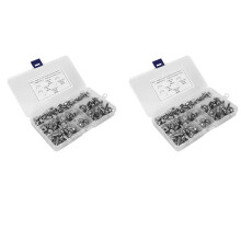 100 Sets M6 Square Hole Hardware Cage Nuts&Mounting Screws Washers for Server Rack and Cabinet(M6 x 20mm)