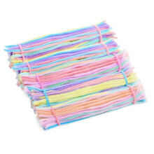 Pastelkleurige pijpenragers, 300 stuks, knutselbenodigdheden