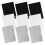 Feuilles de feutrine blanche rectangulaires, 10 pièces 1