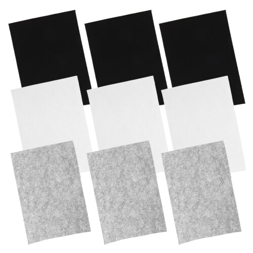 Feuilles de feutrine blanche rectangulaires, 10 pièces