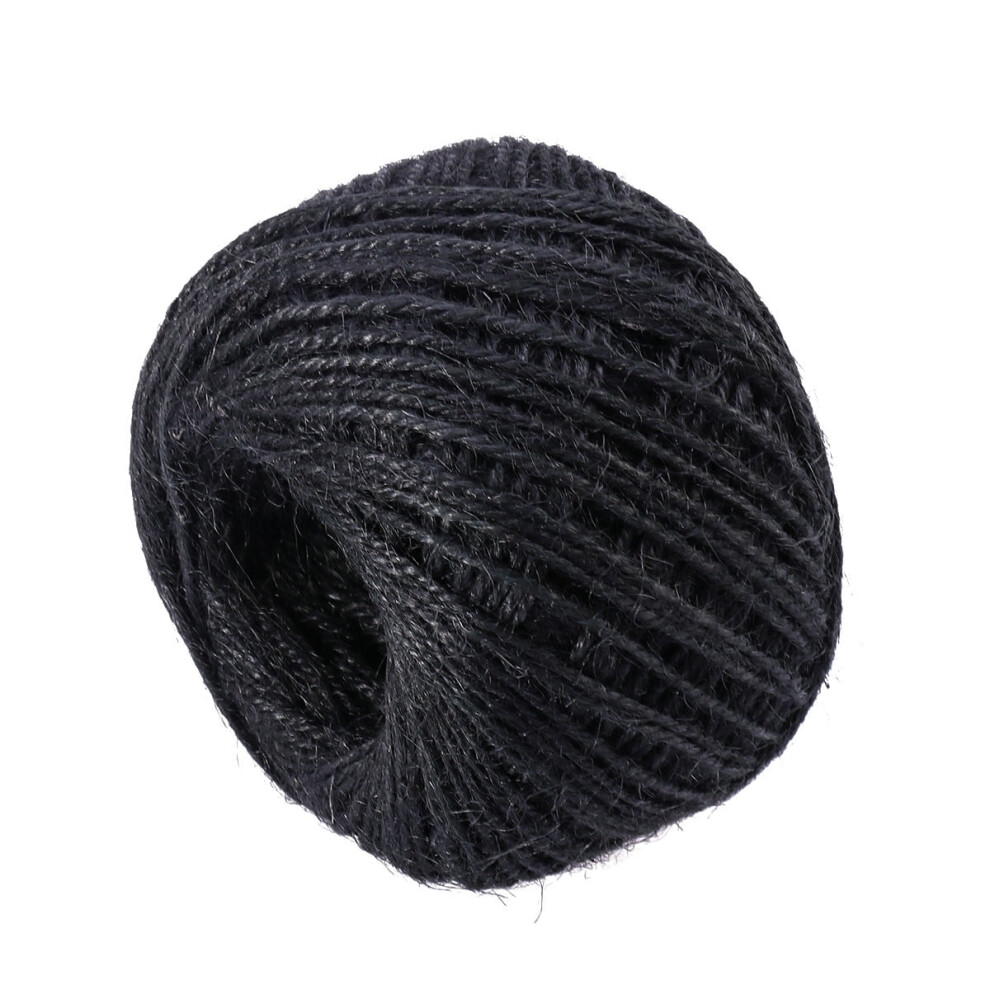 Black Jute Twine Rope 100M For Crafts, Diy, Gift Wrapping & 9499224358225