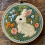 Punch Needle Set Hase in Blumen 20x20cm 1