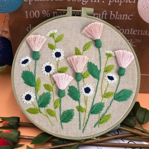 Blumenstickerei-Set für Anfänger